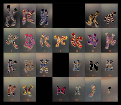 glover Chromosomal stripy socks